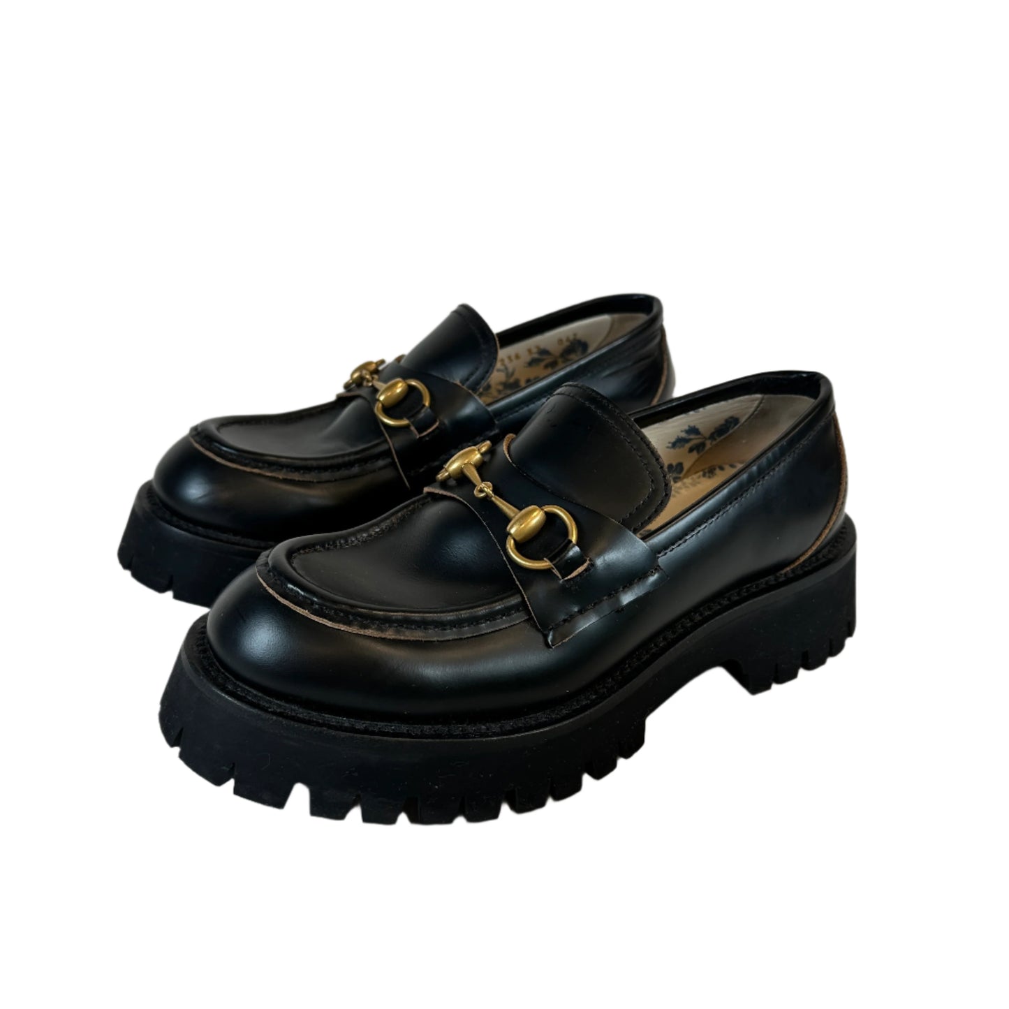 Chunky leather loafers black Talla 37