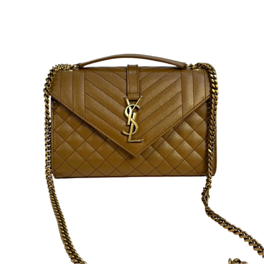 Envelope medium grain de poudre olive