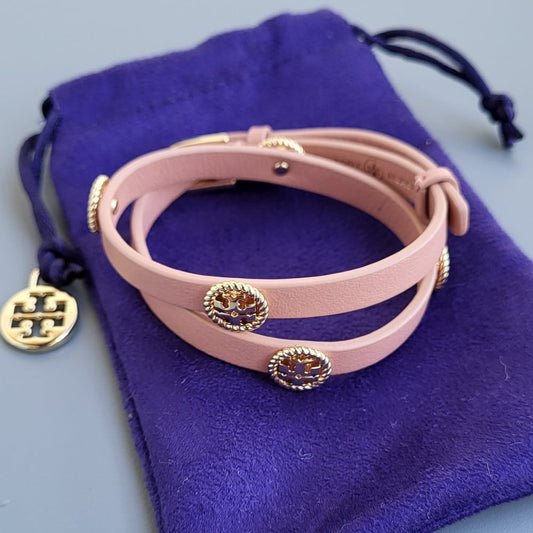 Brazalete pink leather