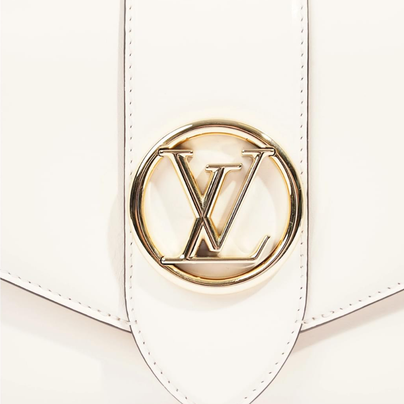 Pont 9 MM crossbody bag white leather