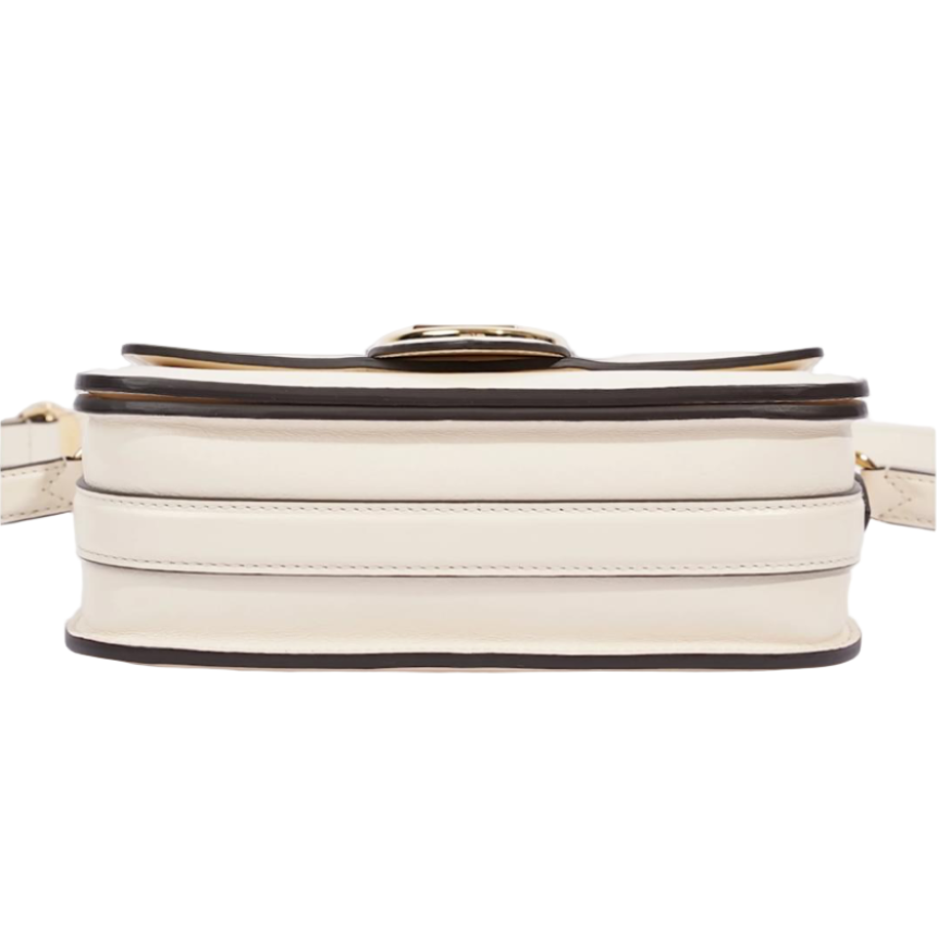 Pont 9 MM crossbody bag white leather