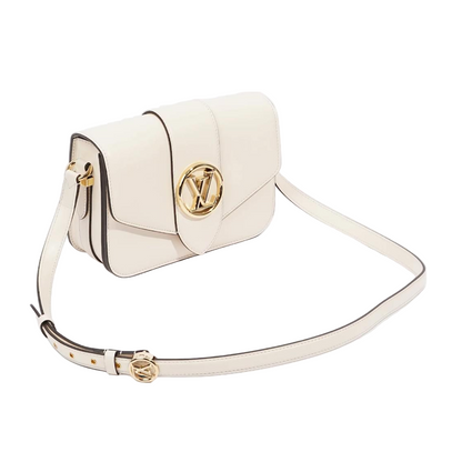 Pont 9 MM crossbody bag white leather
