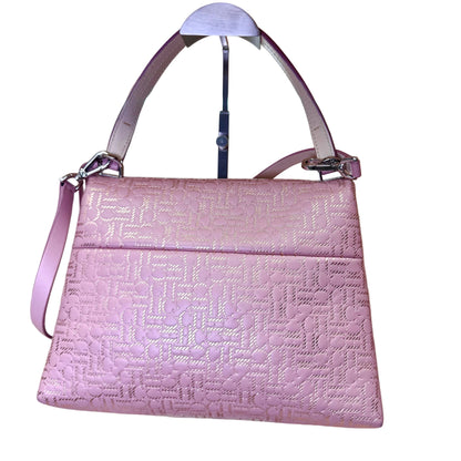Camelot pink leather & rose gold canvas