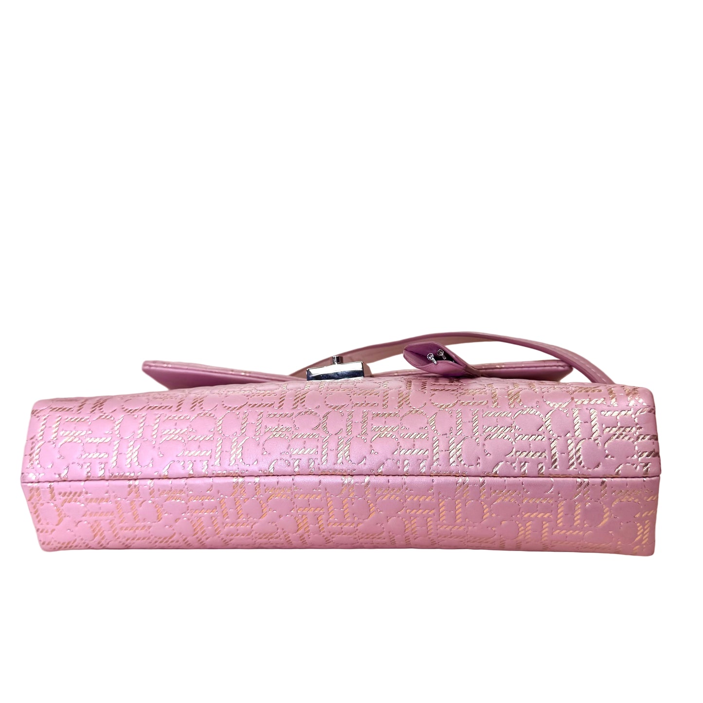 Camelot pink leather & rose gold canvas