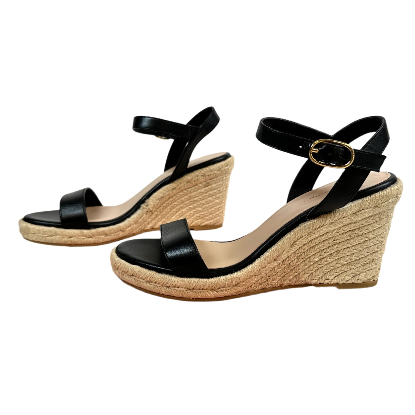 Wedge black sandals, talla 8.5
