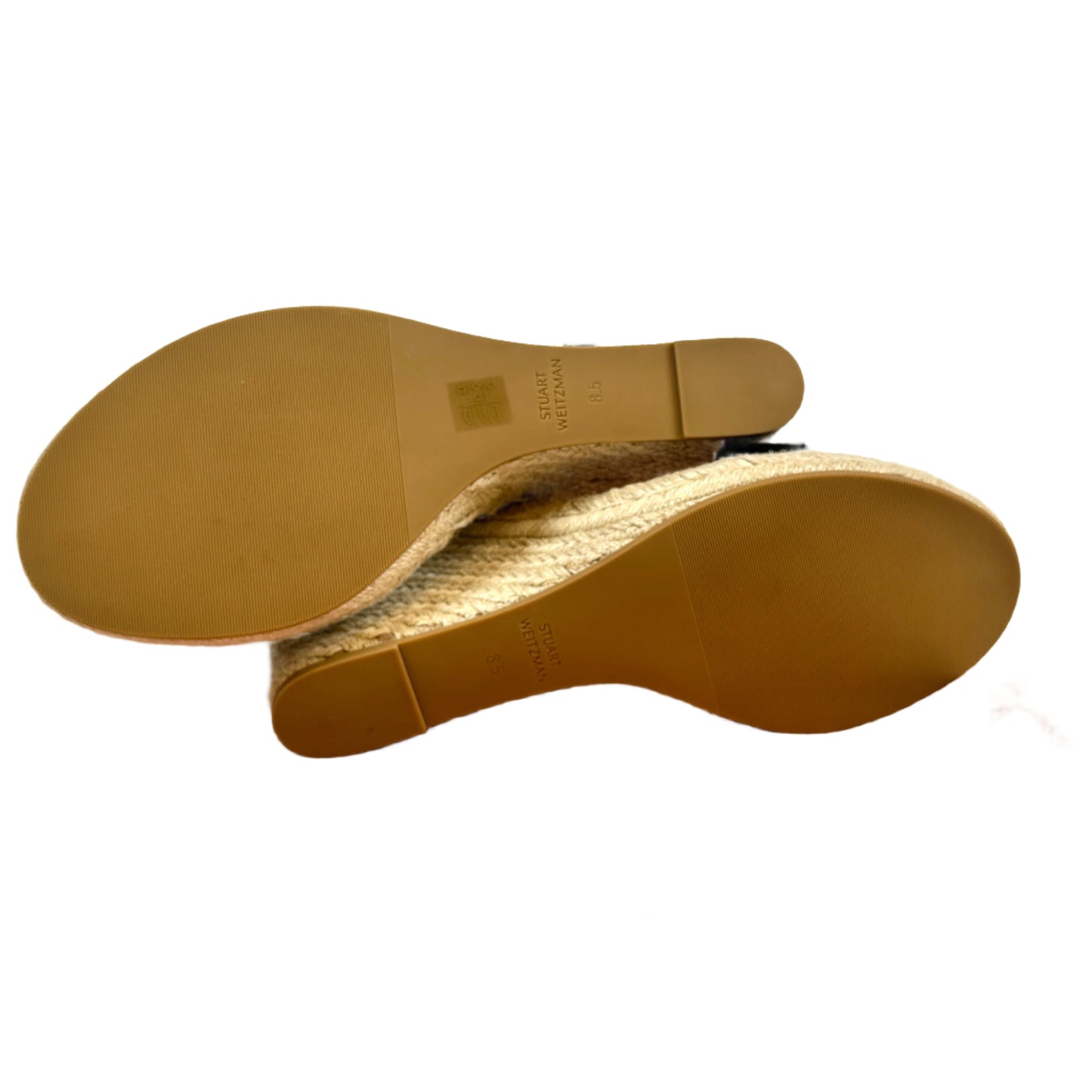 Wedge black sandals, talla 8.5
