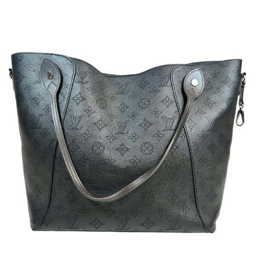 Perforated monogram Mahina MM black leather
