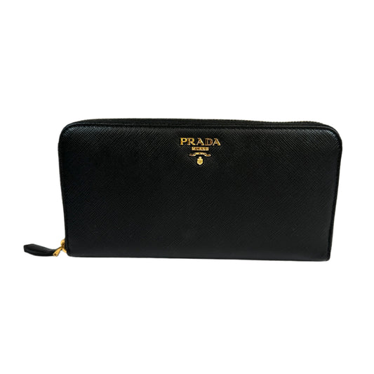 Zip Around Vitello Wallet Negro