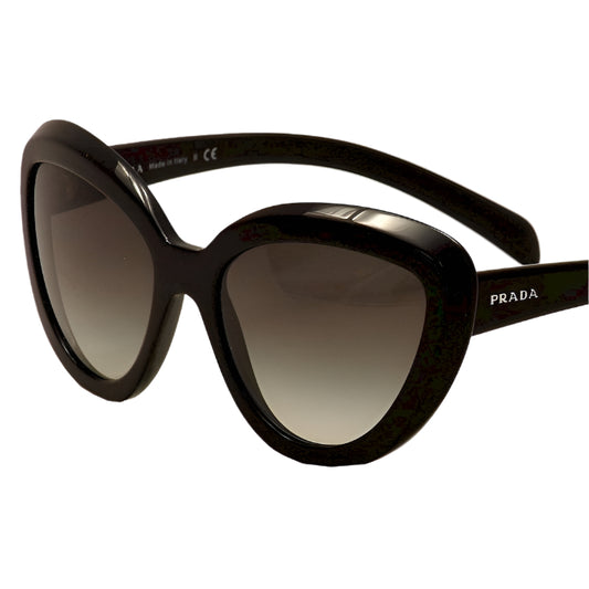 SPR08R cat eye black sunglasses