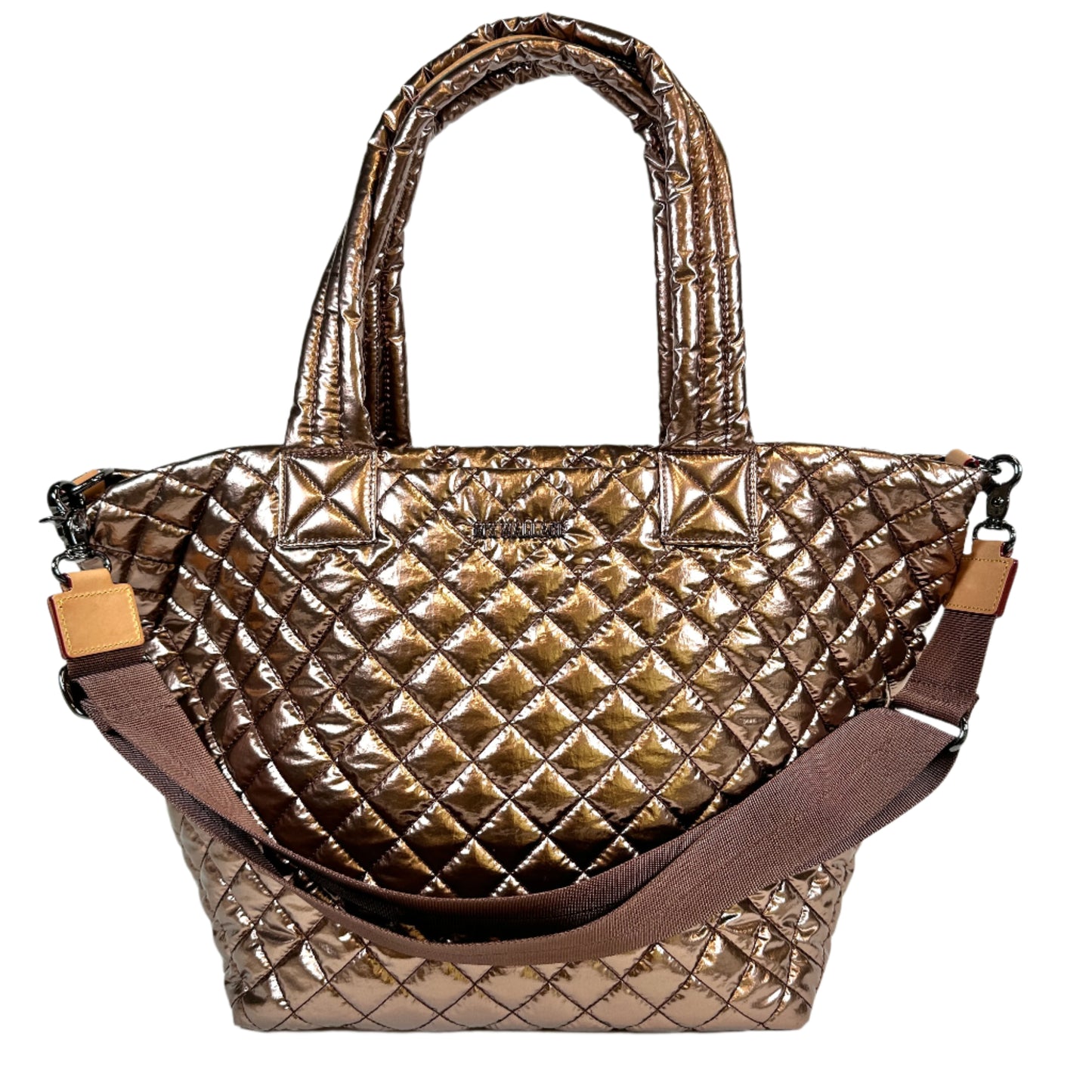 Large Metro tote Deluxe Copper metallic with strap