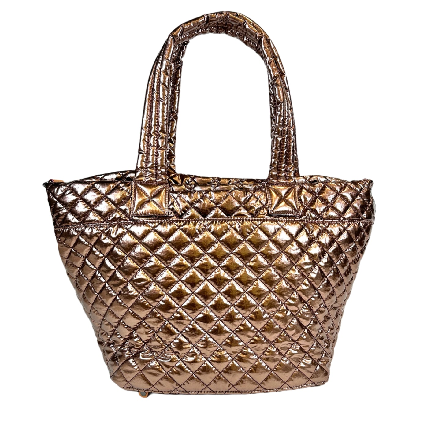 Large Metro tote Deluxe Copper metallic with strap
