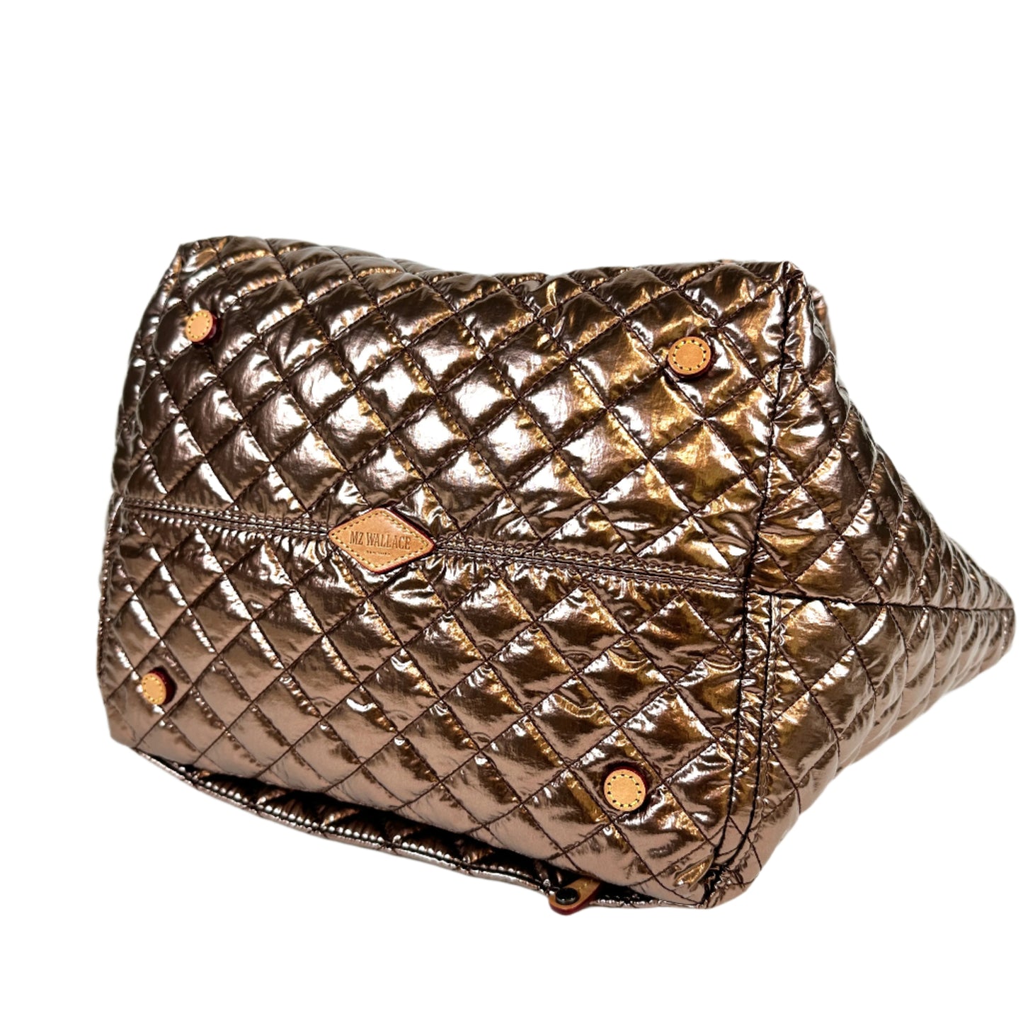 Large Metro tote Deluxe Copper metallic with strap