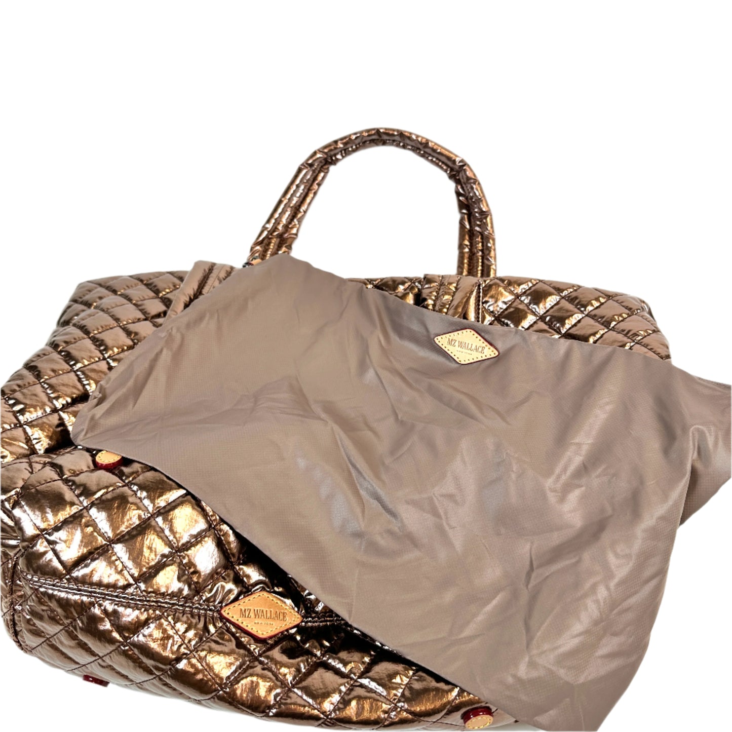 Large Metro tote Deluxe Copper metallic with strap