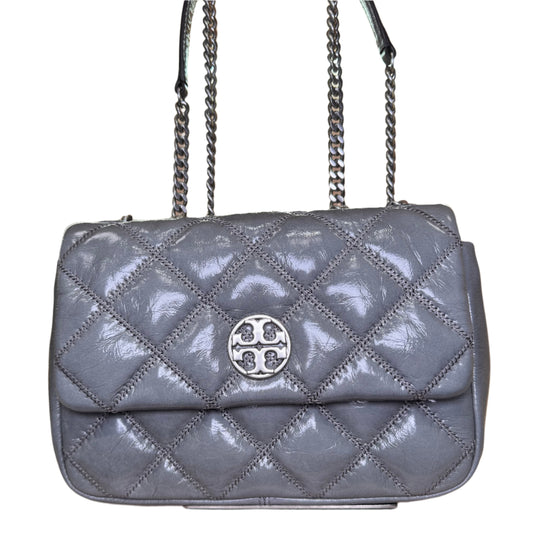 Willa Glazed Small Shoulder Bag Gris