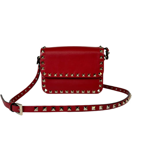 Rockstaud flap crossbody bag red