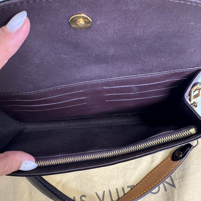 Sunset Boulevard Vernis clutch with shoulder strap