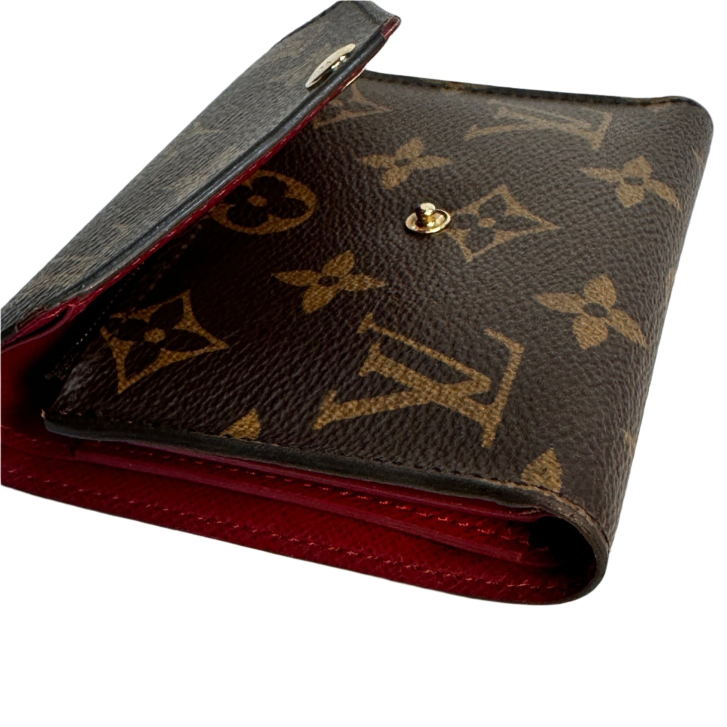 Victorine wallet monogram fucsia interior con iniciales