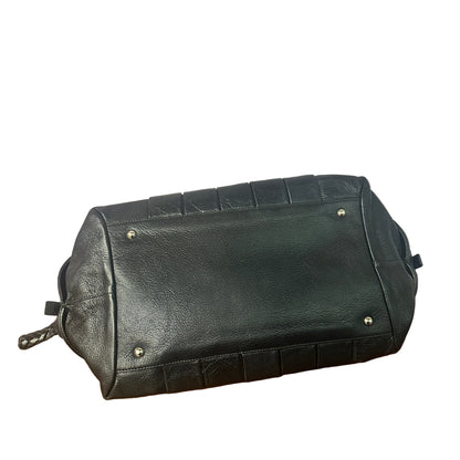Black leather shoulder bag vintage