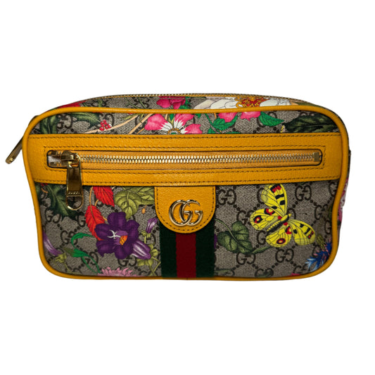 Ophidia GG belt bag amarillo