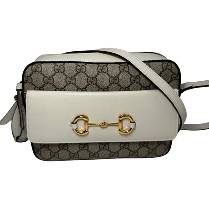 Horsebit small canvas white