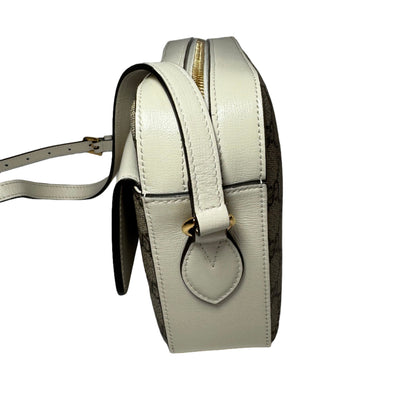 Horsebit small canvas white