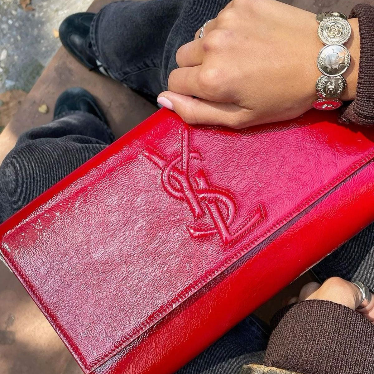 Belle de jour clutch red
