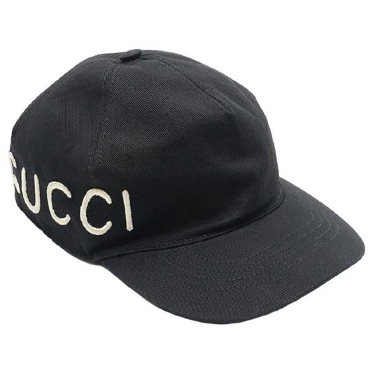 Hat (gorra) negra Loved Gucci talla L, 59 cm Ajustable