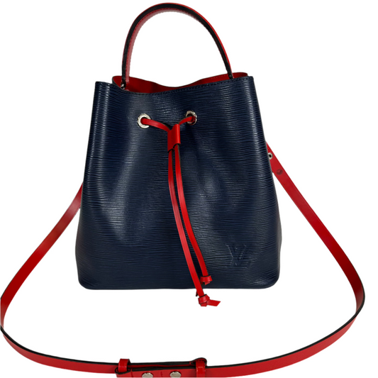 NeoNoe Epi Leather MM blue and red