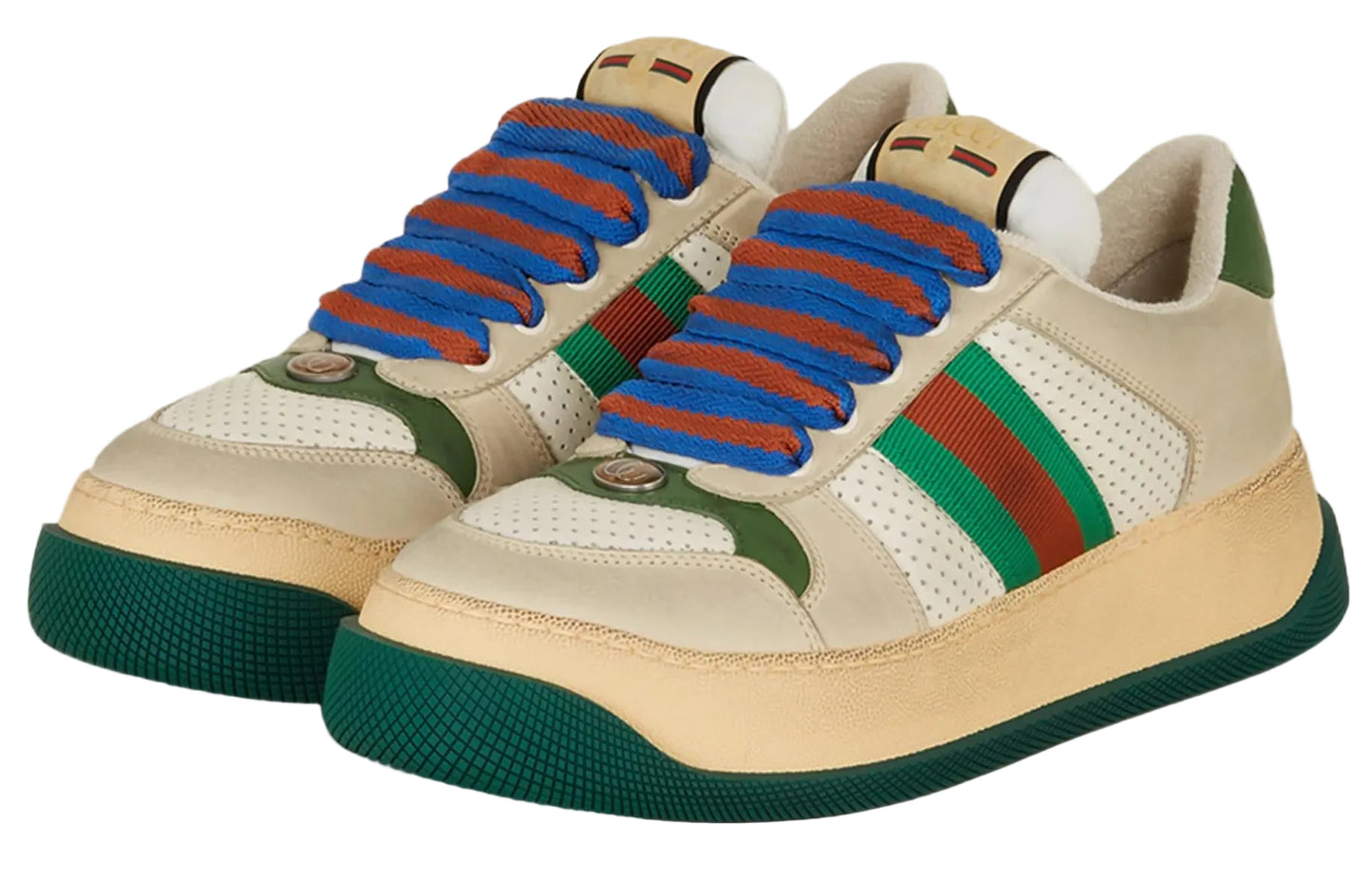 Screener Sneaker off white green-red 8