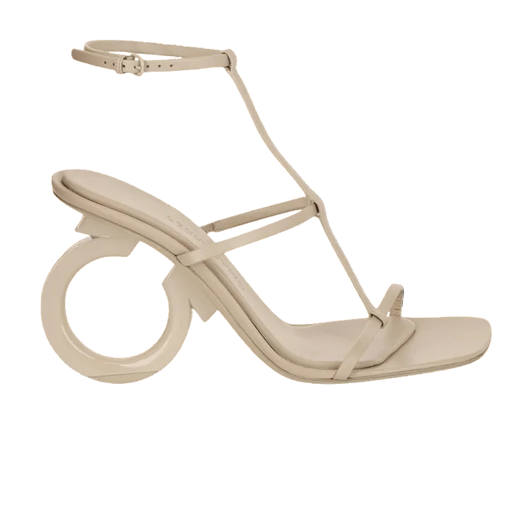 Elina x5 logo heel beige 7.5