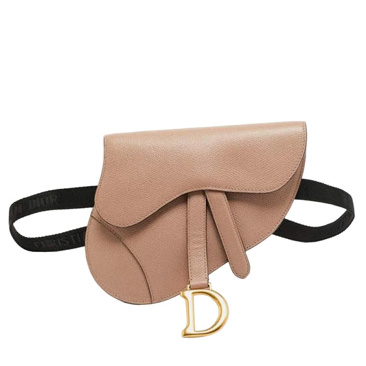 Saddle Belt Bag Leather dusty pink