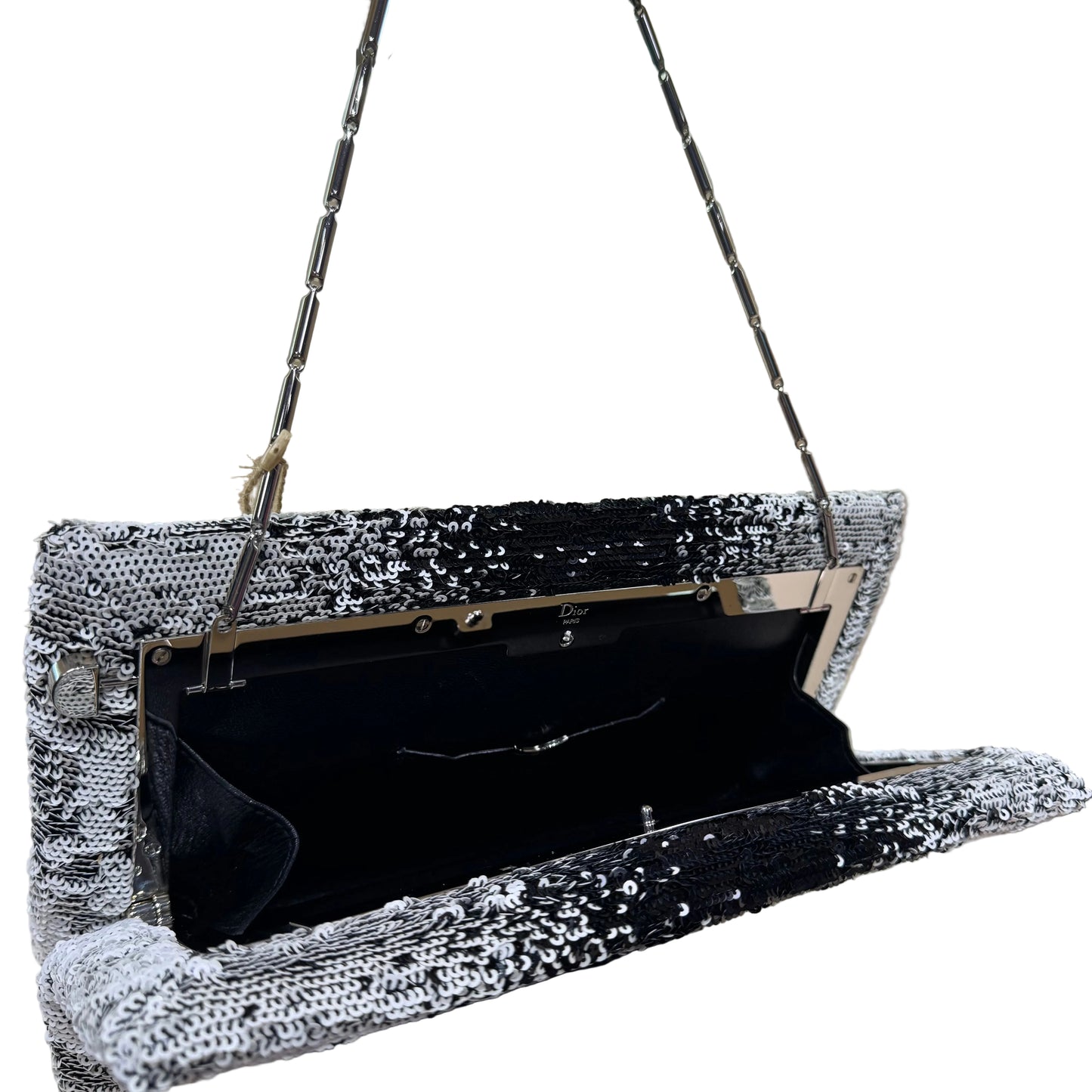 2013 Sequin Black and White Clutch