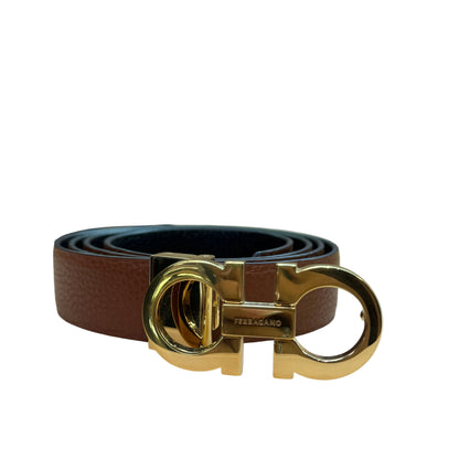 Salvatore Ferragamo gancini belt reversible talla 100