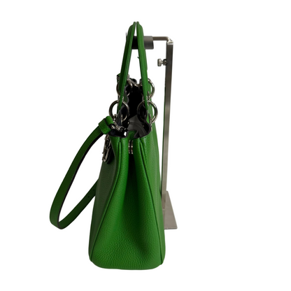 Diorissimo Green pebbled leather Medium