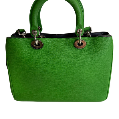 Diorissimo Green pebbled leather Medium