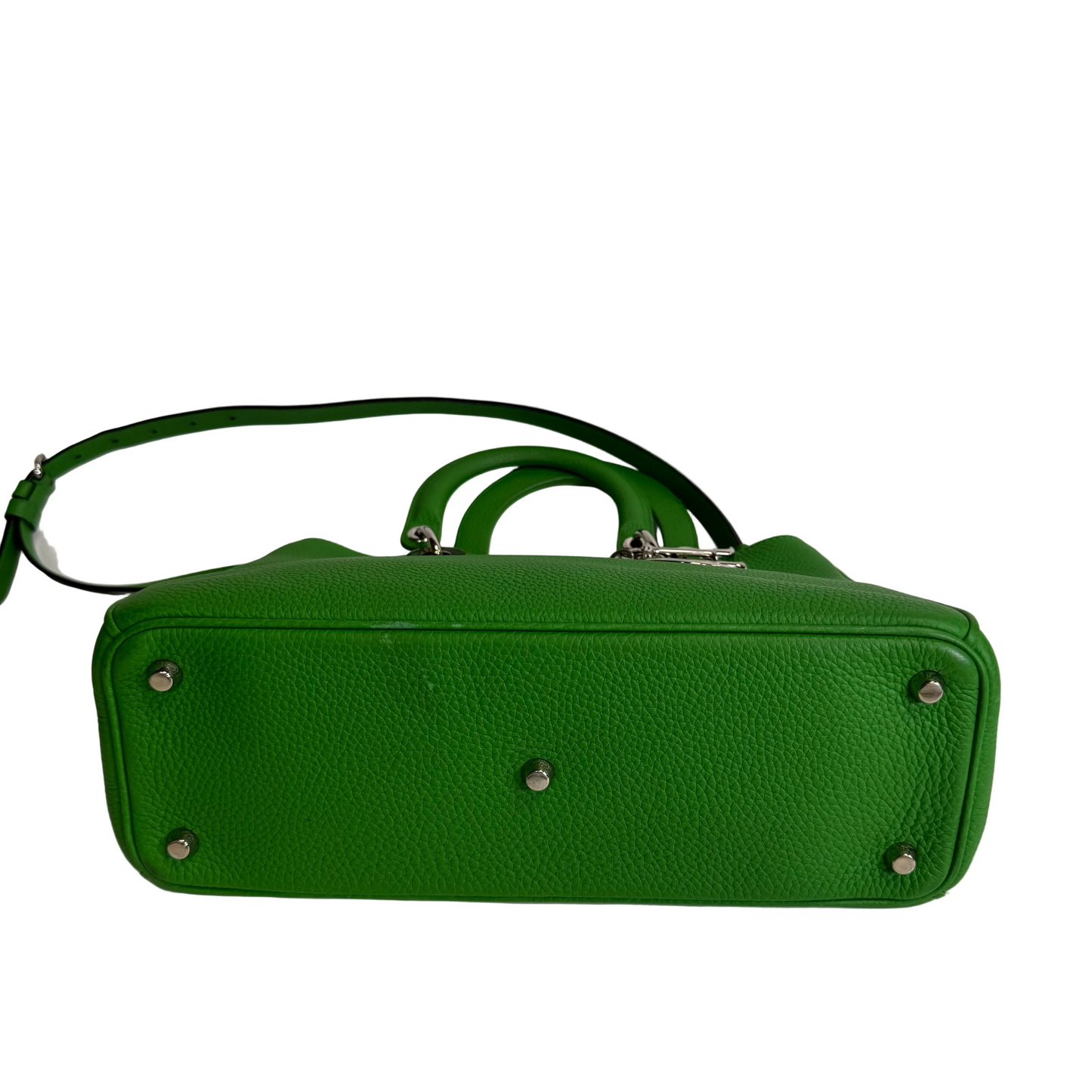 Diorissimo Green pebbled leather Medium