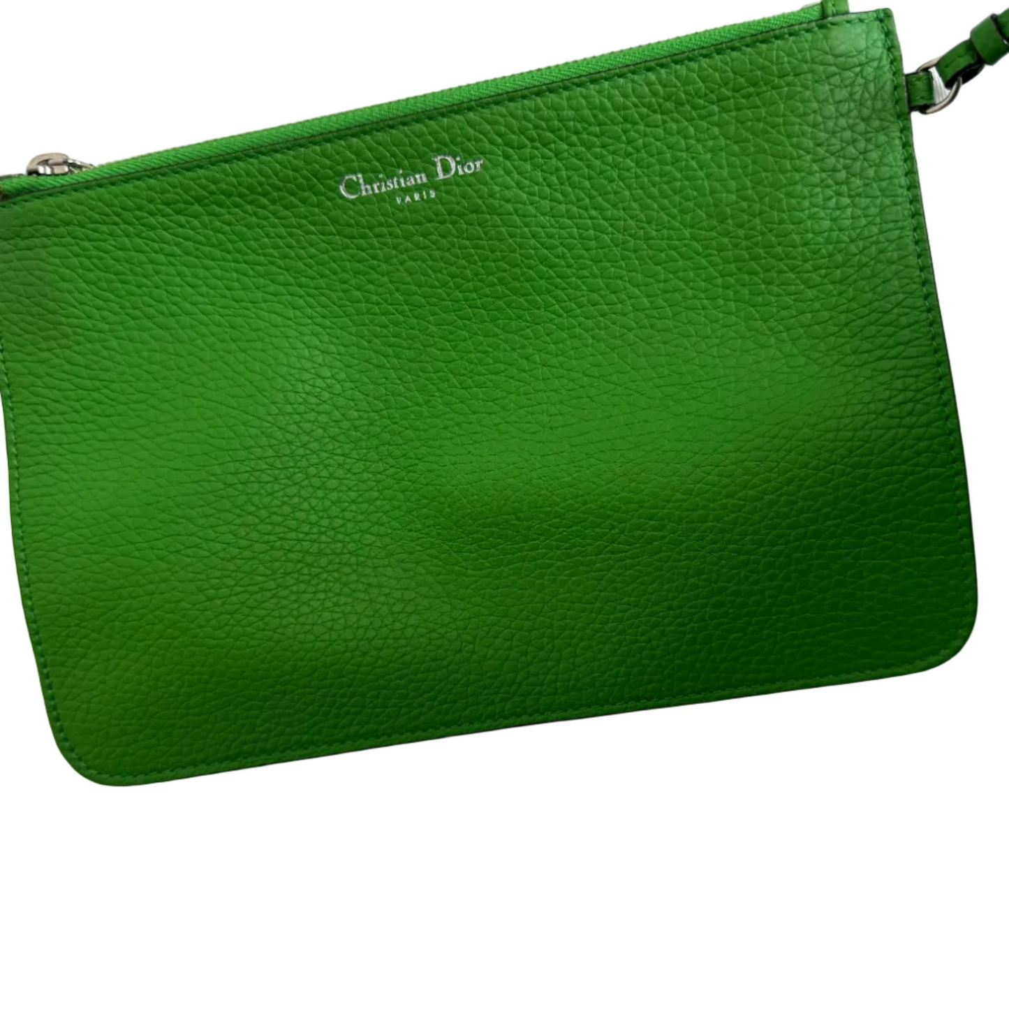 Diorissimo Green pebbled leather Medium