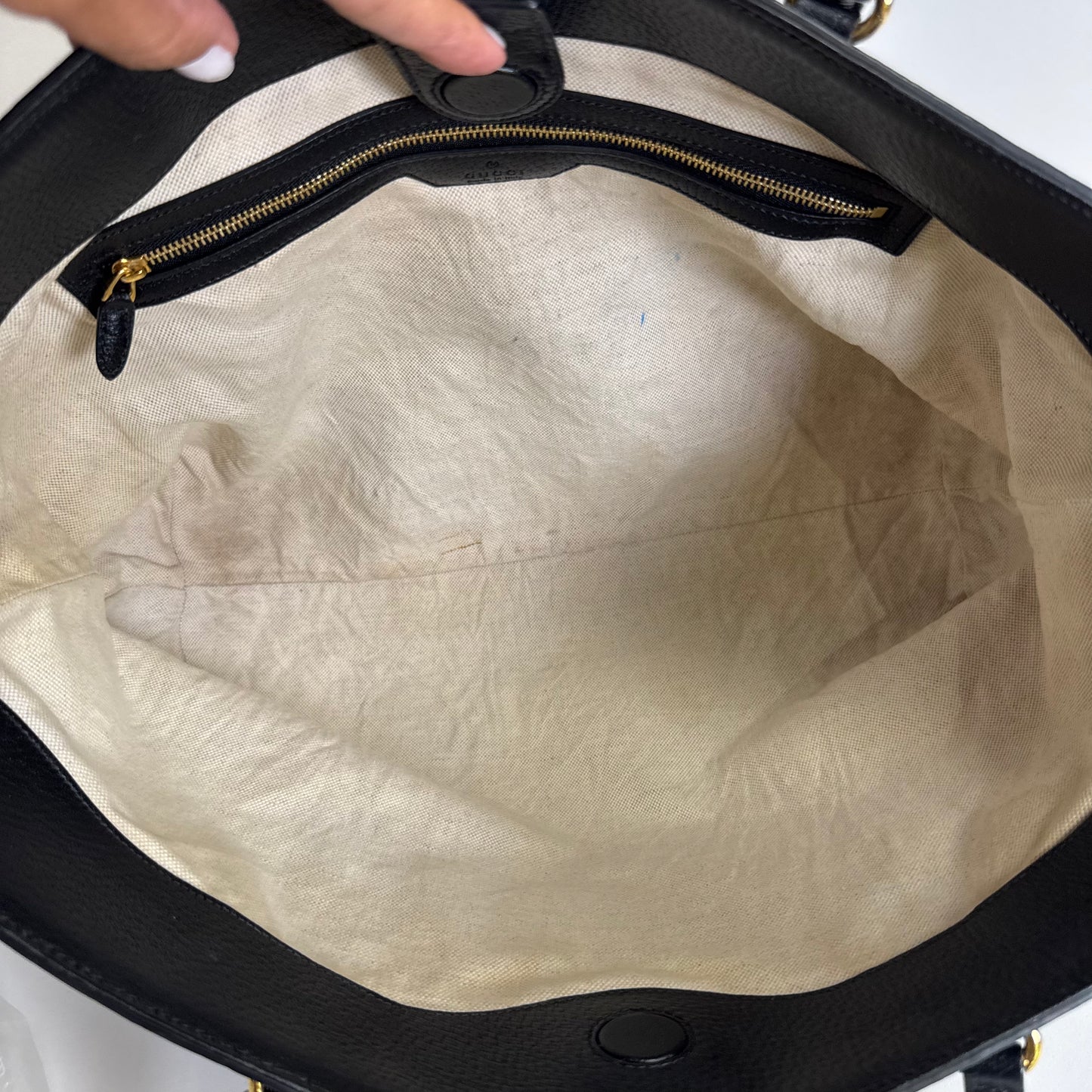 GG Ophidia Tote bag denim black