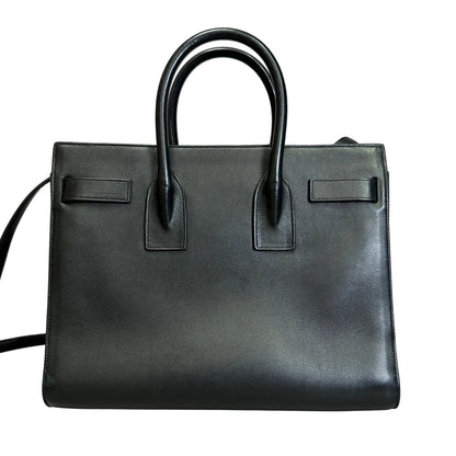 Saint Laurent Sac de jour black leather with crossbody strap
