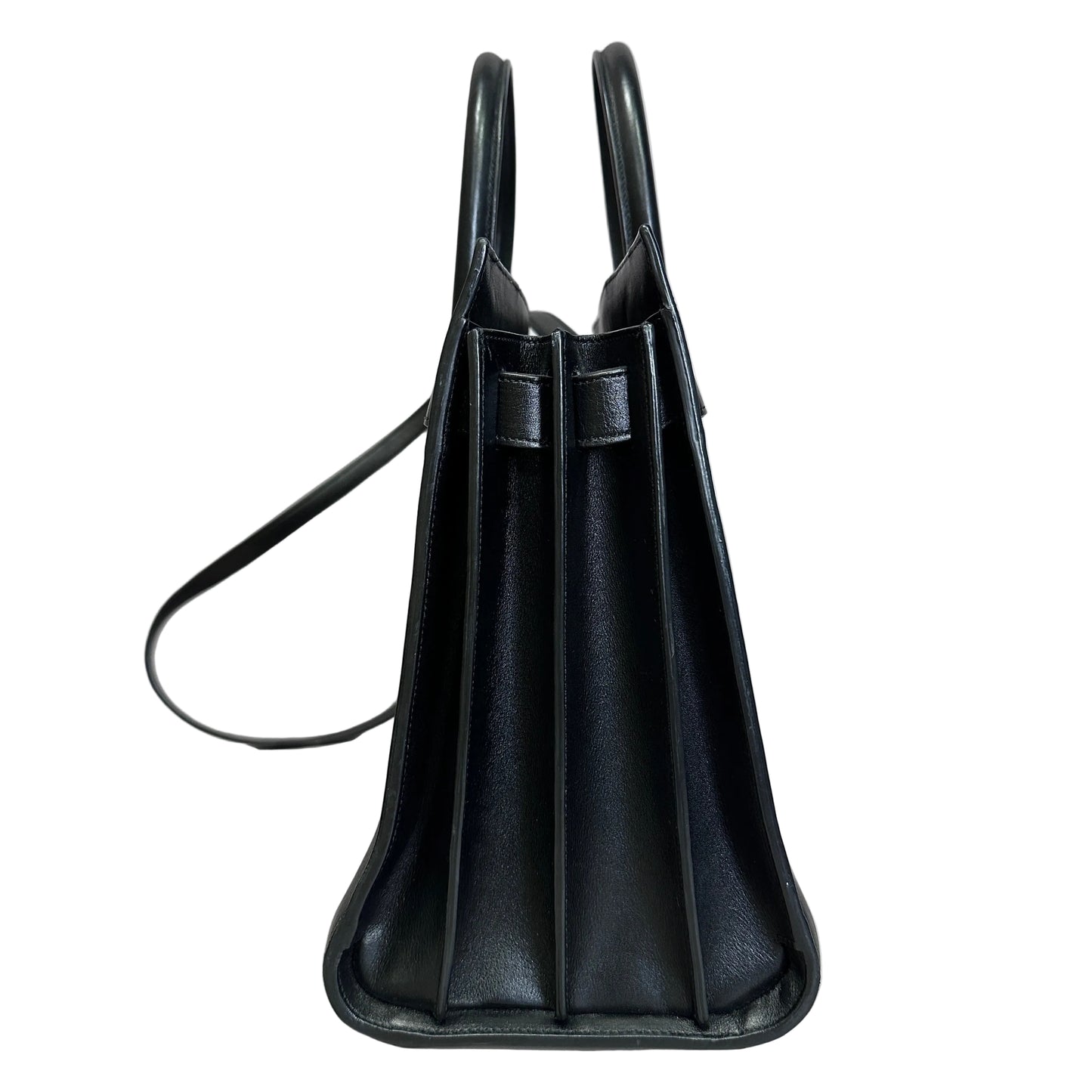 Saint Laurent Sac de jour black leather with crossbody strap