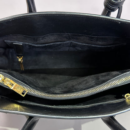 Saint Laurent Sac de jour black leather with crossbody strap