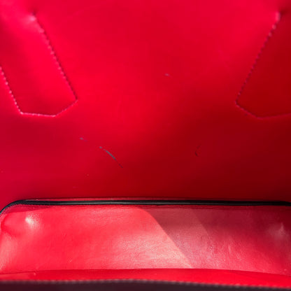 Cuir Black Saffiano leather medium con strap