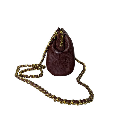 Chanel CC Vintage Caviar Brown crossboy mini