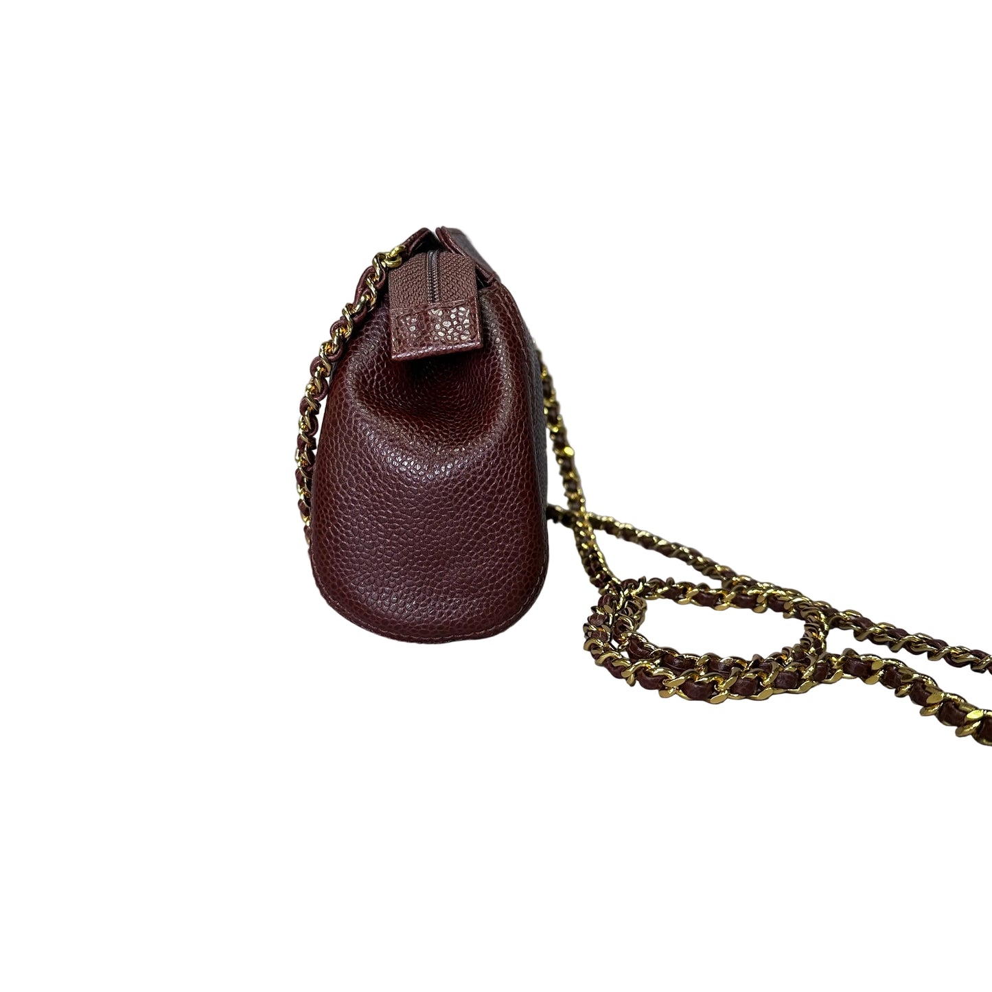 Chanel CC Vintage Caviar Brown crossboy mini