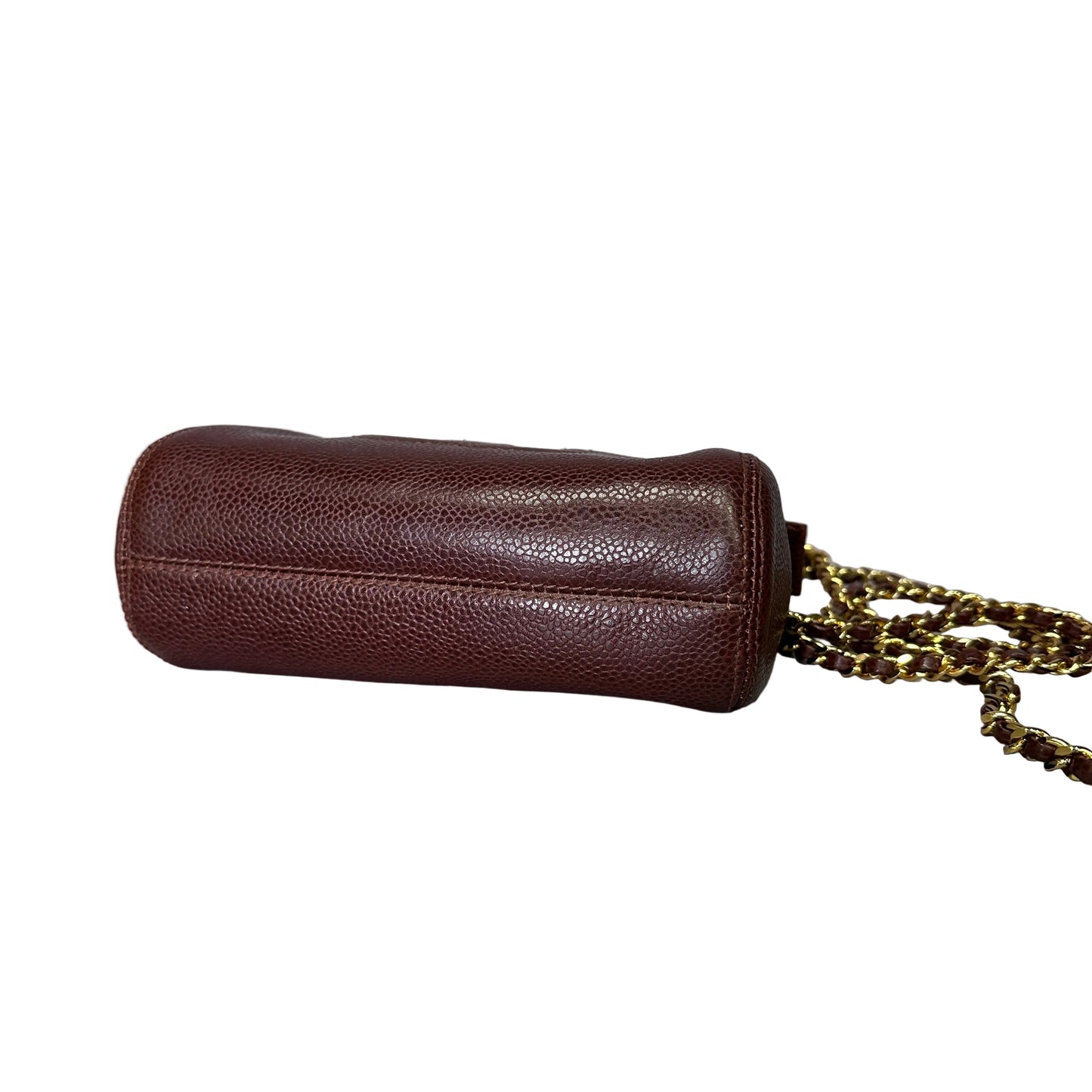Chanel CC Vintage Caviar Brown crossboy mini
