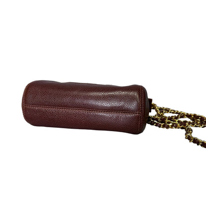 Chanel CC Vintage Caviar Brown crossboy mini