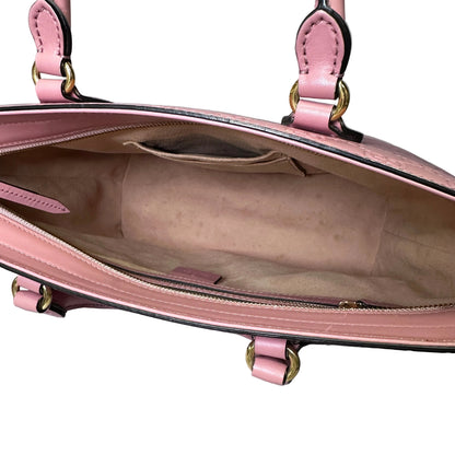 Gucci Guccissima tote pink leather with crossbody strap