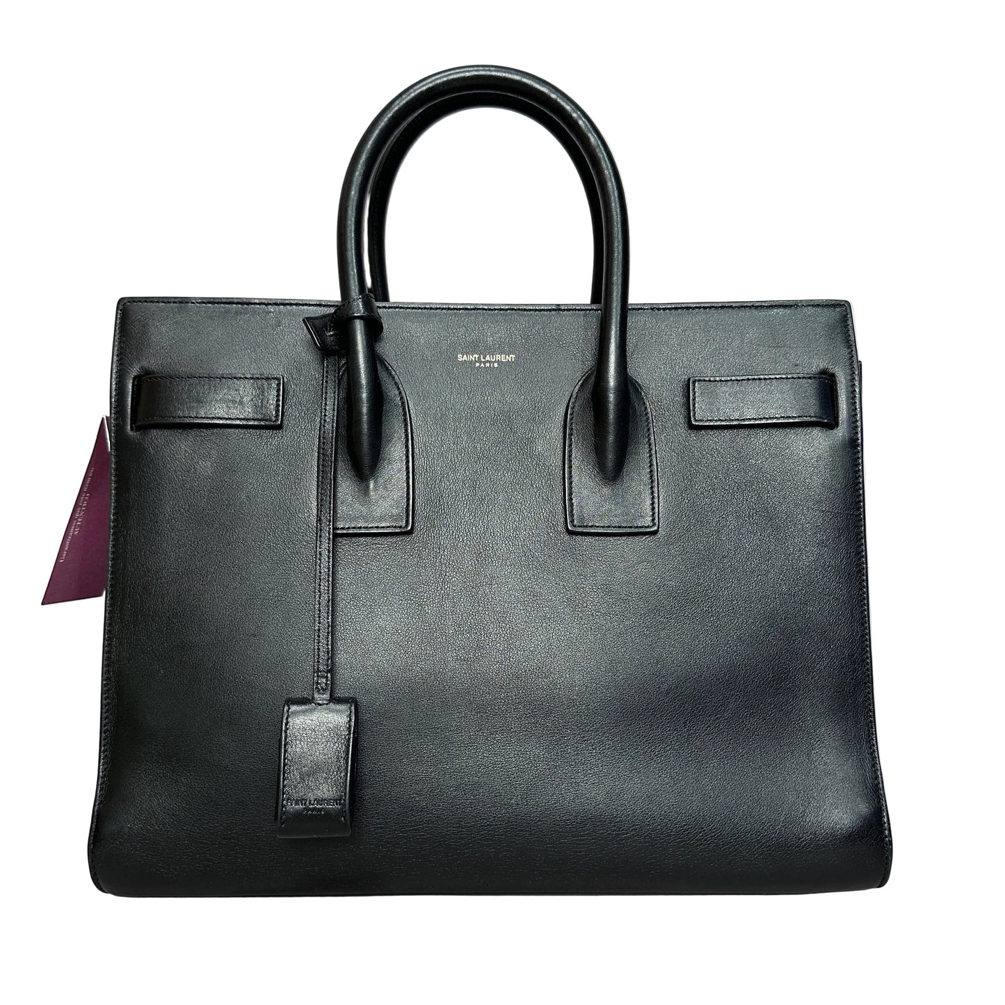 Saint Laurent Sac de jour black leather with crossbody strap