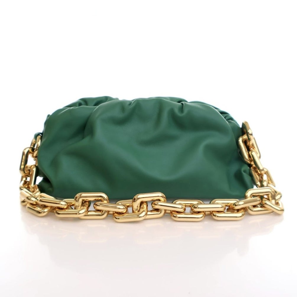 Bottega Veneta The Chain Pouch in Green