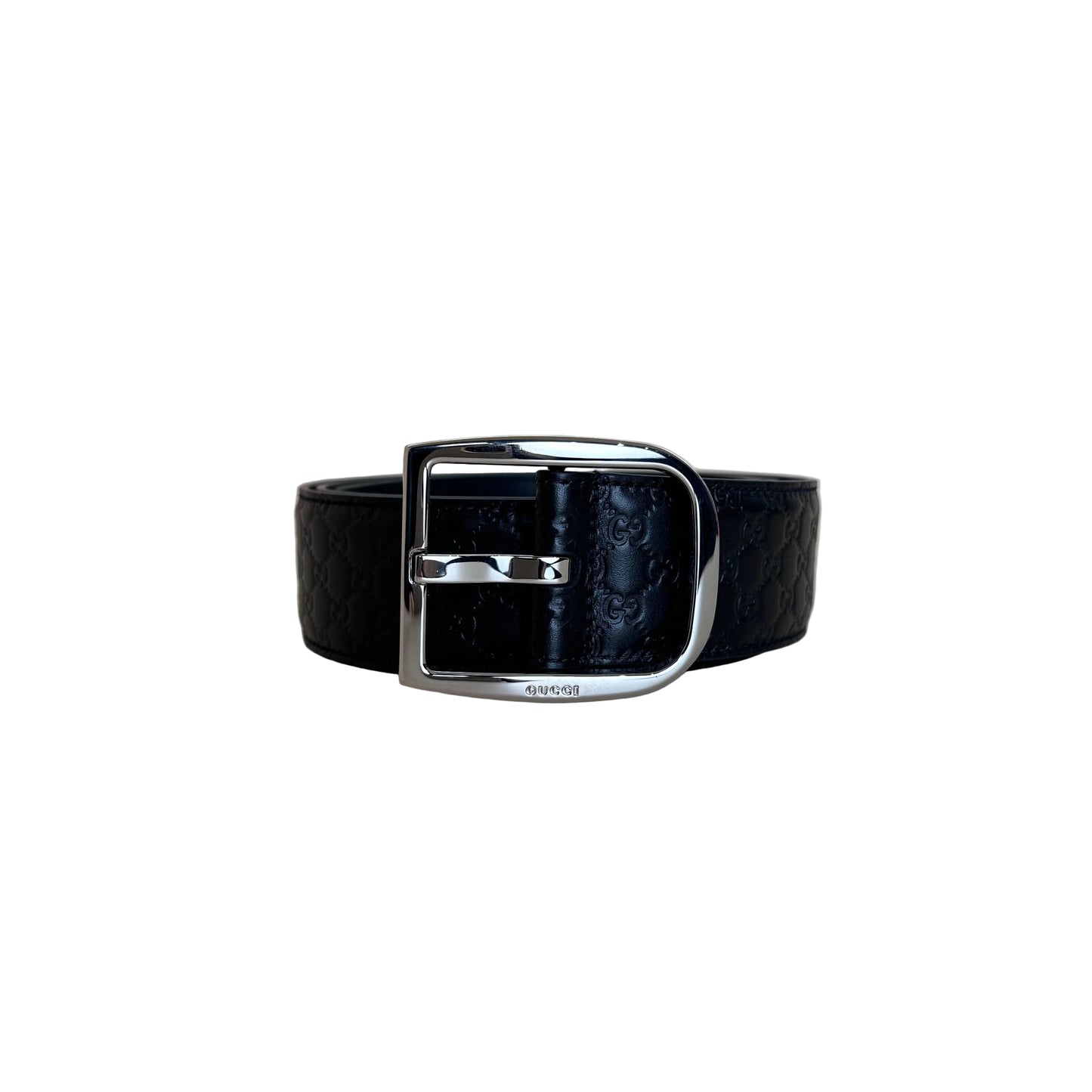 Micro Guccissima Mens Leather Belt 95cm-38